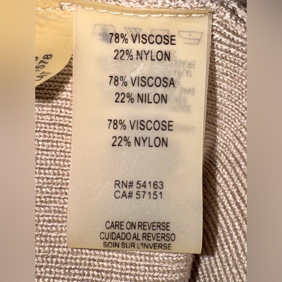 Set of (2) CALVIN KLEIN Long Sweater Vests with Cascading Collar Size Med - Picture 5 of 5